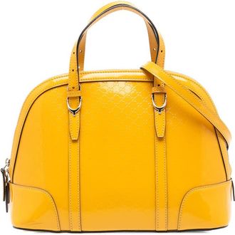 Gucci Pre-owned Gucci Small Microguccissima Patent Nice Dome Satchel Ladies 309617 486628