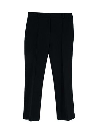 Brandon Maxwell Black Wool Tailored Trousers Size XXS