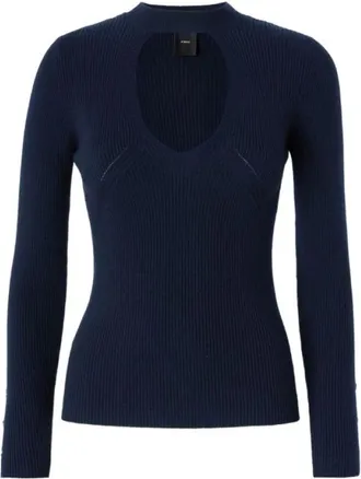 Pinko Pinko, Truien & Vesten, Dames, Blauw, M, Rabbocco Maglia