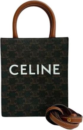 Celine Pre-owned Vintage Mini Bag - Dames - Vintage Mini Tas - Bruin - ONE Size - Leer - Vintage