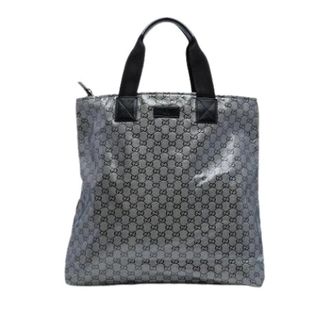 Gucci Pre-owned Tote Bags, female, Gray, Size: ONE SIZE Pre-owned Fabric Tote