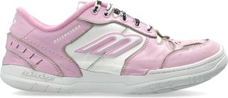 Balenciaga Hamptons Medium Worn-Out Sneaker - Dames - Sneakers - Roze - 35 EU - Leer - Schoenen