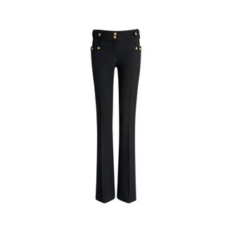 Balmain Mujer, Pantalones, Negro, Talla: S