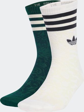 adidas Sportsocken ADIDAS ORIGINALS LIBERTY CR S 2P, Damen, Gr. XL, weiss (aurora ivy, cream wei&szlig;), Obermaterial: 97% Polyamid, 3% Elasthan, Socken Sportsock