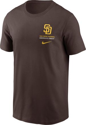 Nike San Diego Padres 2-Hit Nike Mens MLB T-Shirt in Brown | N19920QPYP-1DJ