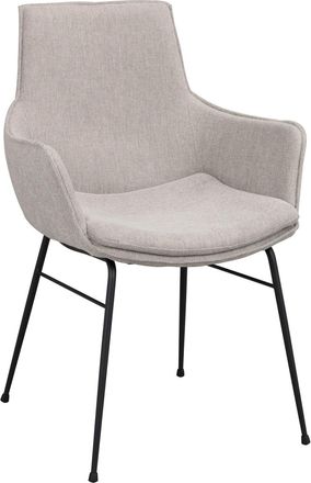 Rowico Design Armlehnstuhl Lowell - Strukturstoff Grau