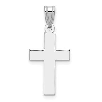Diamond2Deal 14k White Gold Cross Pendant