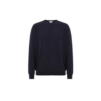 Malo Trui met ronde hals - Heren - Truien - Blauw - Maat: L