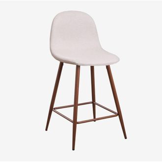 Sklum Sgabello alto Glamm Sklum Beige Crema Legno scuro