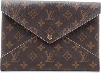 Louis Vuitton Pre-owned Clutches, female, Brown, Size: ONE SIZE Pre-owned Envelope Style Wallet