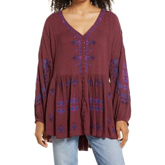Free People Arianna Tunic in Red at Nordstrom Rack, Size X-Small