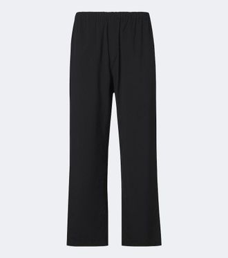 The Row Pascale wool twill wide-leg pants