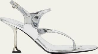 Proenza Schouler Tee Asymmetric Leather Thong Sandals
