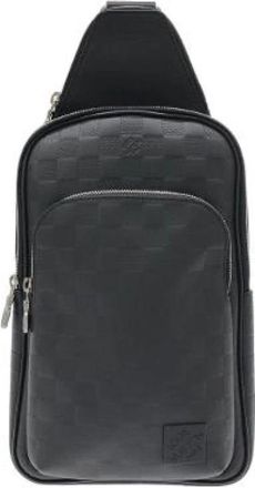 Louis Vuitton Pre-owned Avenue Damier Infini Sling Bag - Dames - Vintage Schoudertas - Zwart - ONE Size - Leer - Vintage