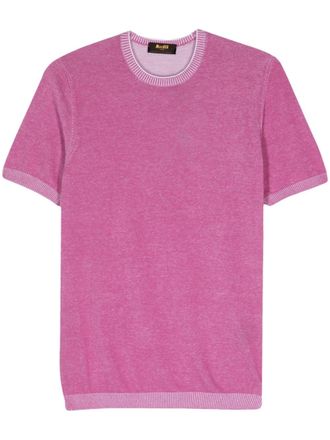 Moorer Maglione Jude-VCR a maniche corte - Rosa