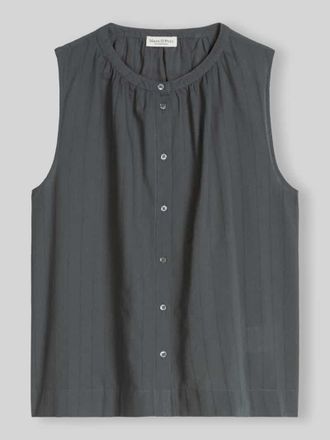 Marc O'Polo Relaxed Fit Bluse aus reiner Baumwolle in Dunkelgrau, Gr&ouml;&szlig;e 34