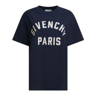 Givenchy T-Shirts, female, Blue, S, Blue T-Shirt for Women Aw25