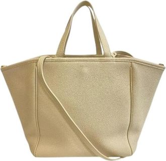 Celine Pre-owned Vintage Tote Bag - Dames - Vintage Shopper - Beige - ONE Size - Leer - Vintage