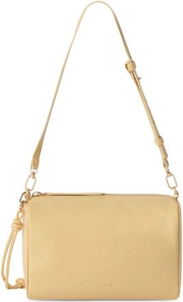 Furla Sfera Soft Mini - Dames - Schoudertassen - Geel - ONE Size - Leer - Tassen