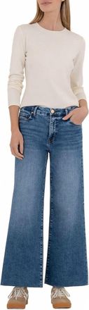 Kut from the Kloth Meg High Rise Wide Leg Jeans In Toughness Wash