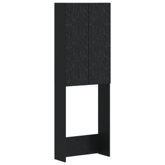 vidaXL Mueble De Ba&ntilde;o Delft Negro 66 X 25,5 X 190 Cm Vidaxl