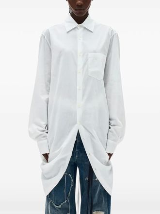 Ann Demeulemeester poplin shirt dress - women - Cotton - 40 - White