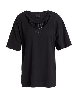 Tシャツ・カットソー Pinko T-shirts PINKO T-SHIRT - CITIES T-SHIRT WITH FEATHERS