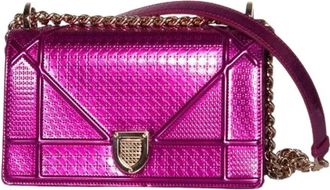 Dior Pre-owned Vintage Cross Body Bag - Dames - Vintage Schoudertas - Paars - ONE Size - Leer - Vintage