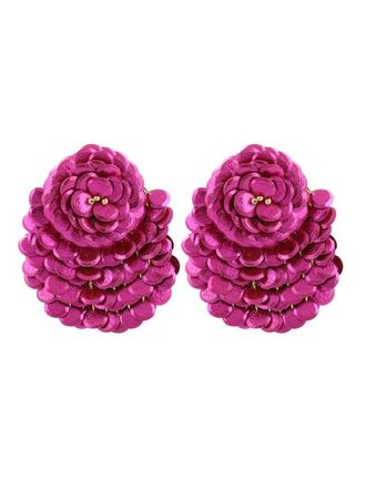 Lott. Gioielli CE SQ Sequin Fan-Shaped Flower L - Metallic Fuchsia in Metallic Fushia at Nordstrom