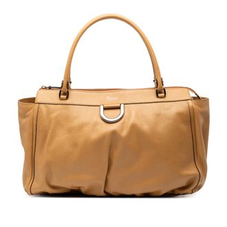 Gucci Tweedehands Kalfsleren Abbey D Ring Tote