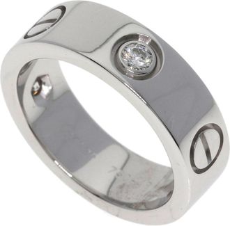 Cartier Love White Gold (18K) Band Ring (Pre-Owned)