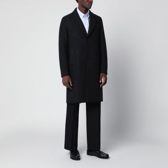 Harris Wharf London Cappotto monopetto grigio antracite in lana