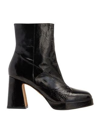 8 by YOOX LEATHER PLATFORM TALL ANKLE BOOT