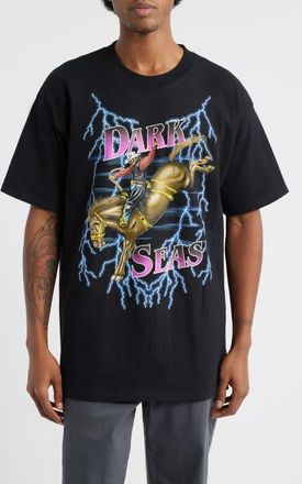 Dark Seas Saddle Bronc Cotton Graphic T-Shirt in Black at Nordstrom, Size Medium