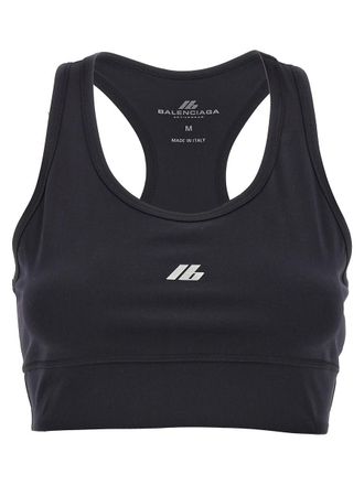 Balenciaga Sporty Reflective Logo Top