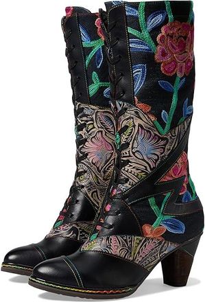L'Artiste by Spring Step Malagie-Rose Womens Boots Navy : EU 36 (US Womens 5.5-6) M, Leather/Rubber