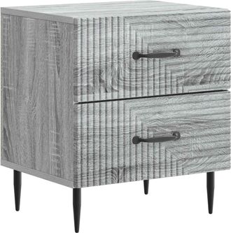 vidaXL Armario De Noche Gris Sonoma 43 X 34,5 X 47,5 Cm Vidaxl