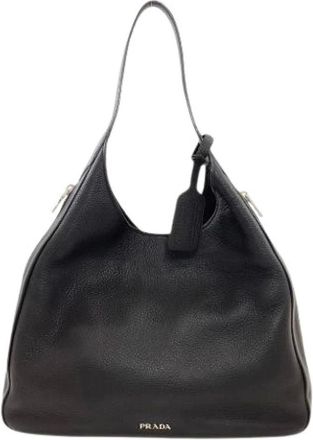 Prada Pre-owned Shoulder Bags, female, Black, Size: ONE SIZE Pre-owned Vintage Shoulder Bag