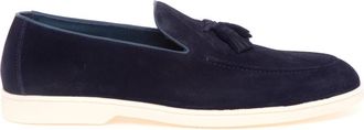 Doucal's Tassel Loafer in Suede - Heren - Loafers - Blauw - 40 EU - Leer - Schoenen
