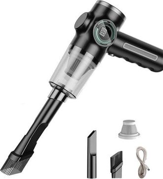 OEM Mini Aspiradora Para Coche - Inal&aacute;mbrica - Negra