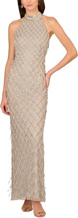 Aidan Mattox Embellished Maxi Dress