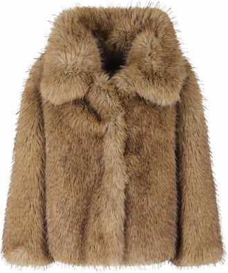 Essentiel Desert Kastanje Faux Fur Coat