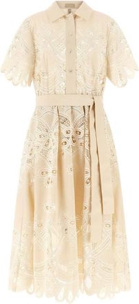 Elie Saab Dresses - female - Elie Saab - Shirt Dresses - White - M - Dresses