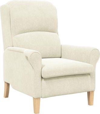 vidaXL Armchair Cream 76 x 94 x 102 cm Velvet Vidaxl