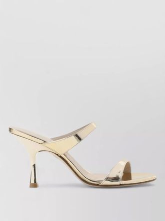 Stuart Weitzman nudist slide 85 mule sandals leather