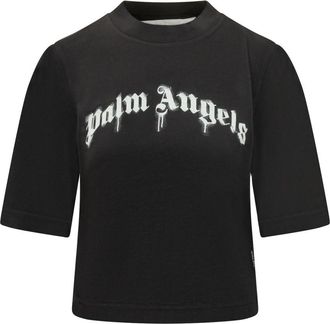 Palm Angels Black Graphic Crew Neck T-Shirt