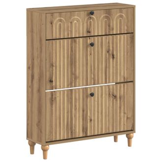 vidaXL Armario Zapatero Alkmaar 78 X 24 X 103 Cm Madera De Ingenier&iacute;a Vidaxl
