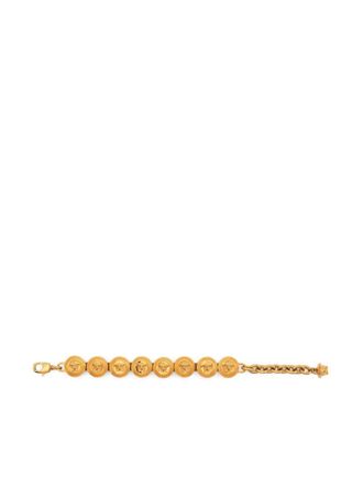 Versace Golden Medusa Head Motif Bracelet