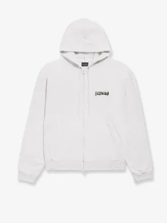 Balenciaga Felpa Over Zip-Up Hoodie in cotone - BALENCIAGA - gender_Man