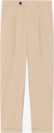 Dr&ocirc;le de Monsieur Verk&uuml;rzte Cargo-Bundfaltenhose aus Baumwolle Cropped